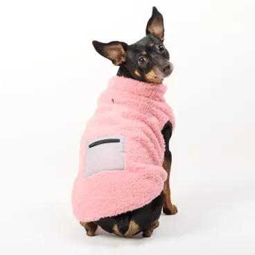 Casaco Sherpa para Caes Flicks Rosa  3